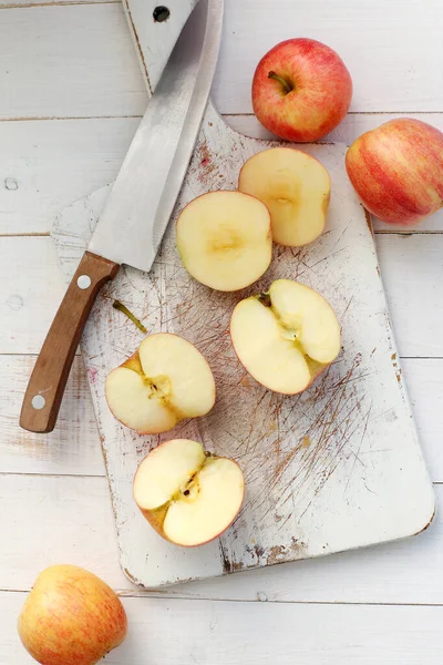 Food Apples Table — Stock Photo, Image