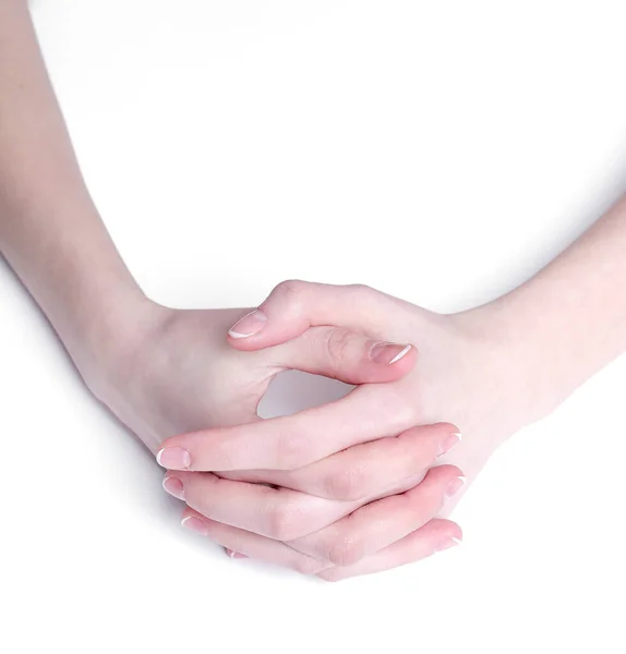 Weibliche Hände Mit Weicher Haut — Stockfoto