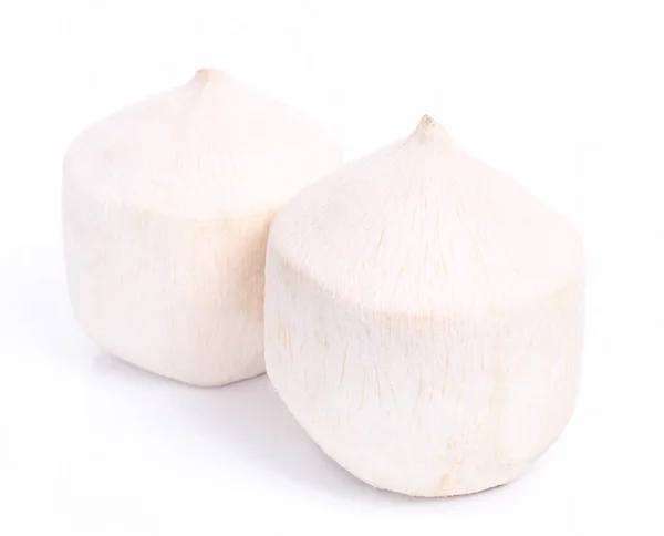 배경에 껍질을 코코넛 — 스톡 사진