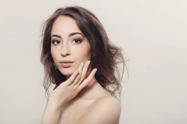 Güzellik, spa. Güzel yüzlü kadın