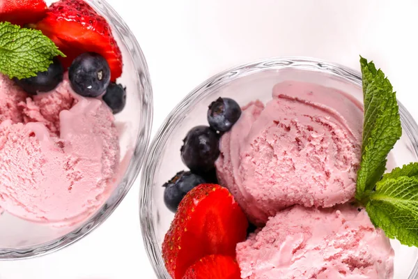 Comida Dulce Delicioso Helado Sobre Mesa — Foto de Stock