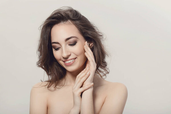 Beauty, spa. Woman with beautiful face