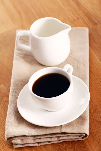 Bir Fincan Sıcak Sade Kahve — Stok fotoğraf