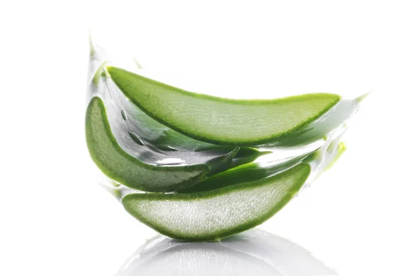 Medizin Aloevera Auf Weißem Hintergrund — Stockfoto