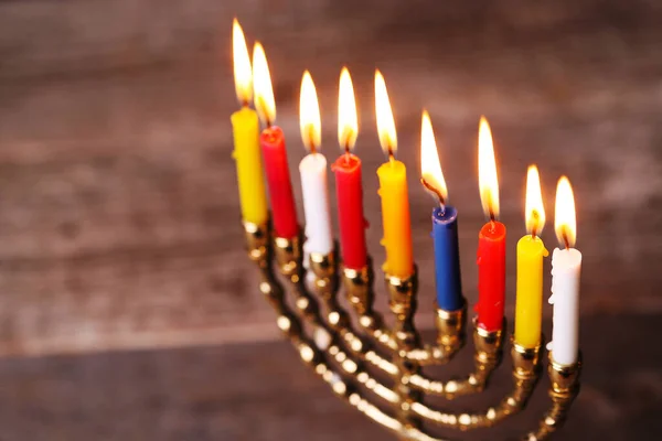 Hanukkah Jewish Festival Lights — Stock Photo, Image