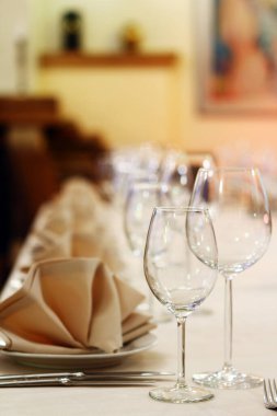 Profesyonel restoran servisi fotoğrafı. 