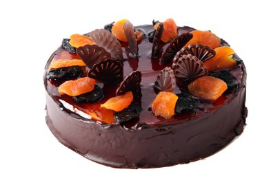 Tatlı meyveli kek yakın çekim görüntüsü