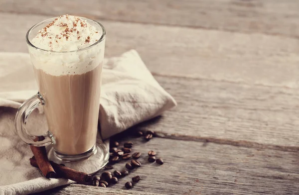 Trinken Kaffeefrappe Auf Dem Tisch — Stockfoto