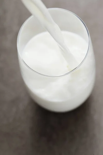 Πιες Γάλα Ποτήρι — Φωτογραφία Αρχείου