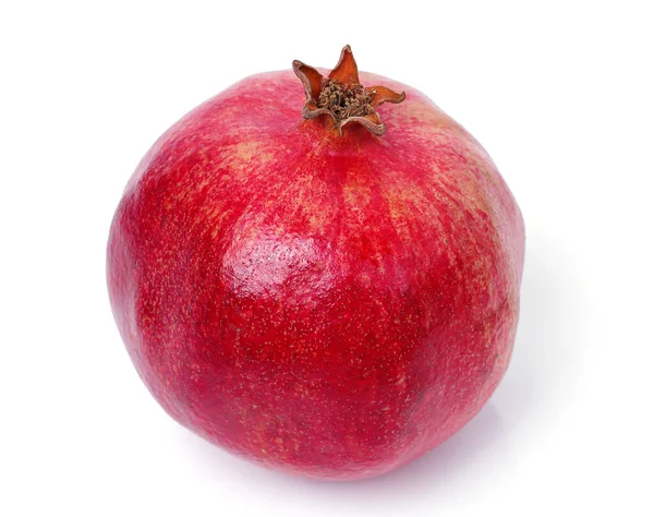 Saftigt Granatäpple Vit Bakgrund — Stockfoto