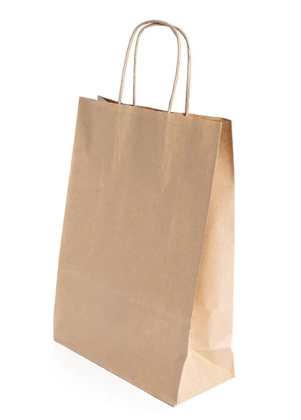 Shopping Empty Paper Bag Handle — Stock Photo, Image