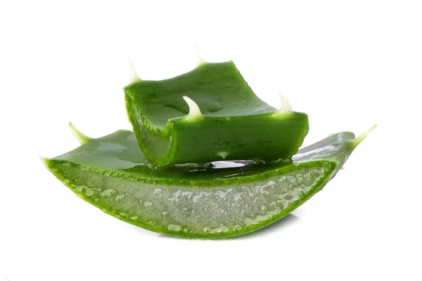 Obat Aloevera Pada Latar Belakang Putih — Stok Foto