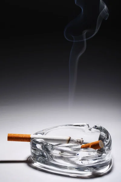 Cigarette Ashtray Gray Gradient — Stock Photo, Image