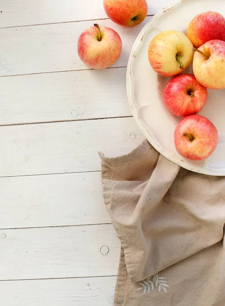 Food Apples Table — Stock Photo, Image