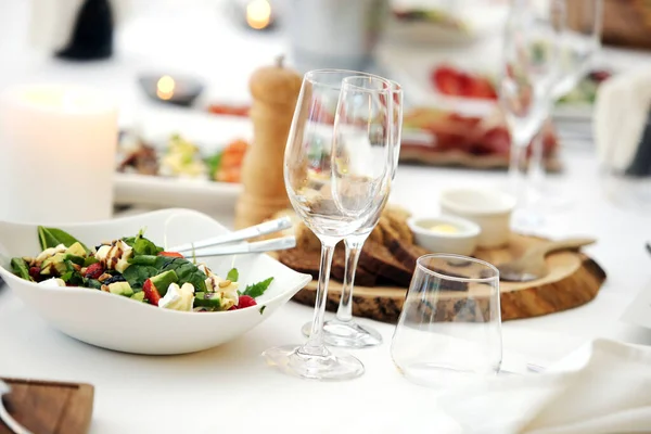 Delicious Salad Different Types Vegetables Banquet — Stock Photo, Image