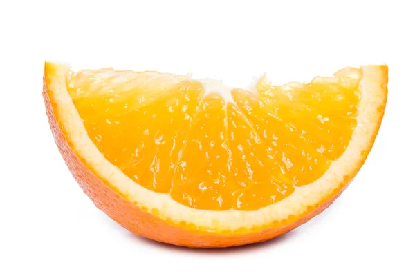 Tasty Slice Orange White Background — Stock Photo, Image