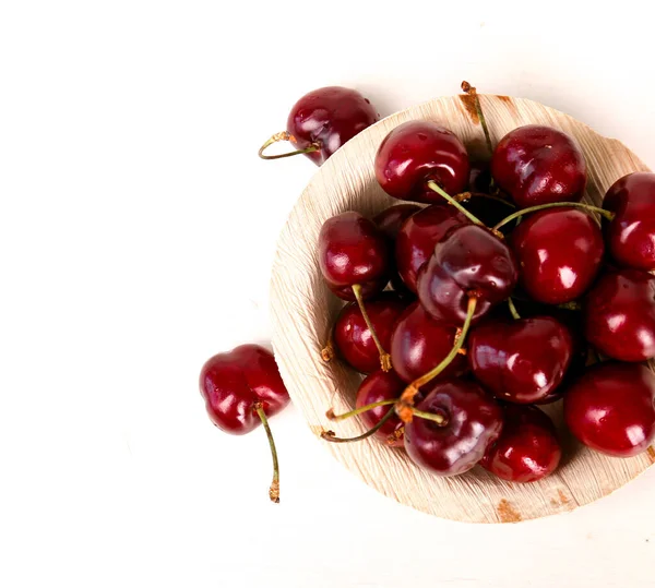 Berry Cherry White Background — Stock Photo, Image