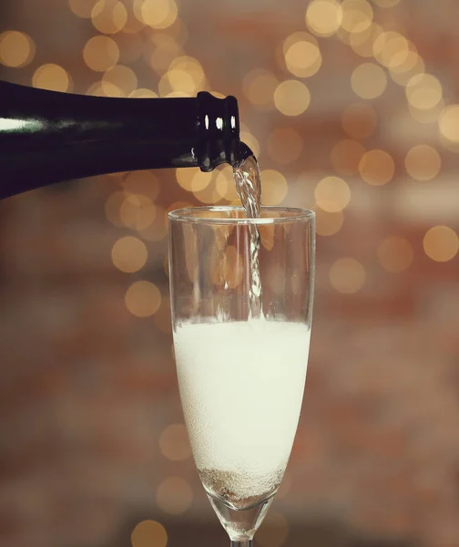 Alkoholhaltig Dryck Champagne Häller Festen — Stockfoto