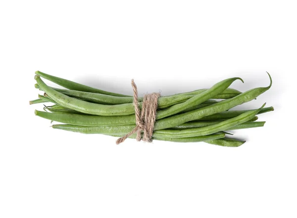 Green Beans White Background Stock Image