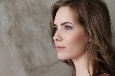 Beautiful woman with cute face