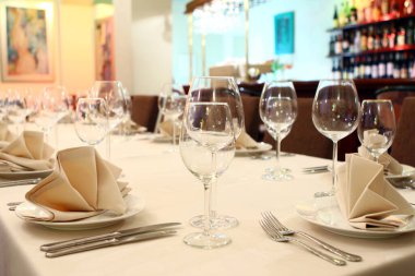 Profesyonel restoran servisi fotoğrafı. 