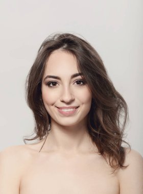 Güzellik, spa. Güzel yüzlü kadın