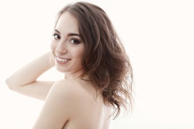 Güzellik, spa. Güzel yüzlü kadın