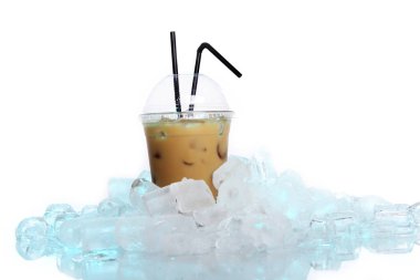 Buzlu soğuk kahve.