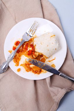 Lezzetli bir dürüm.