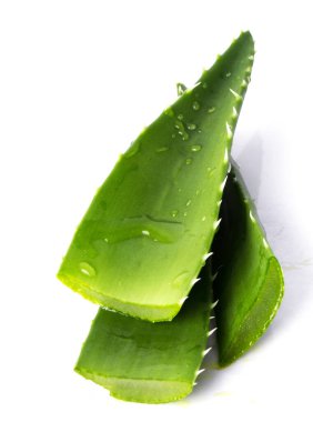 İlaçlar. Aloevera beyaz arka planda