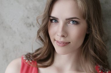 Beautiful woman with cute face