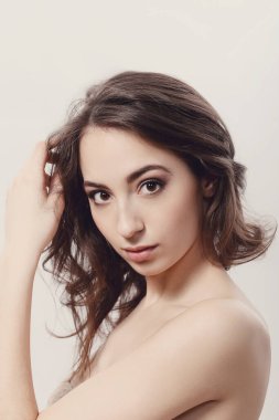 Güzellik, spa. Güzel yüzlü kadın