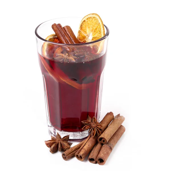 Portakallı tarçın ve sıcak şarap.