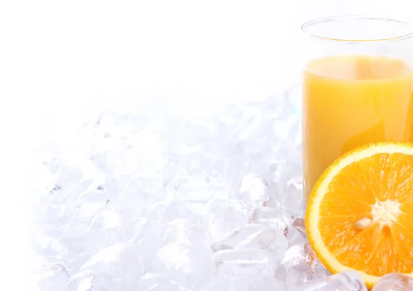 Fresh Orange Juice Ice — Stock Photo, Image