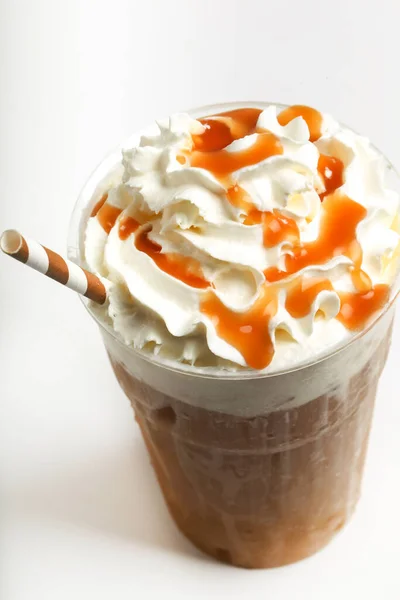 Delicioso Café Frappe Mesa — Foto de Stock