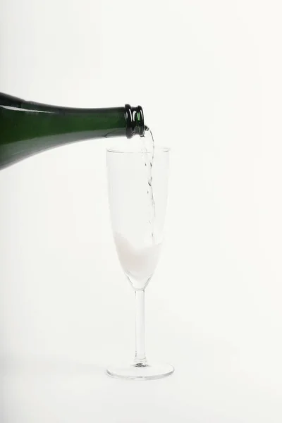 Алкогольний Напій Шампанське Виливається Вечірку — стокове фото