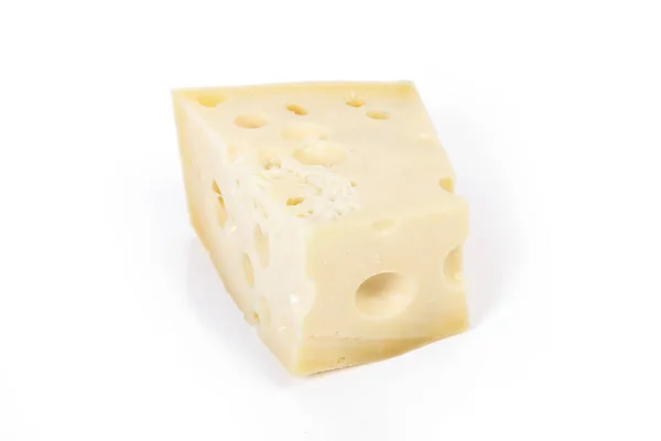 白色背景的奶酪 — 图库照片