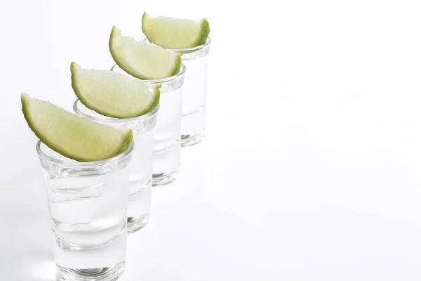 Álcool Vodka Tiro Mesa — Fotografia de Stock