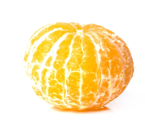 Mandarina Deliciosa Fundo Branco — Fotografia de Stock