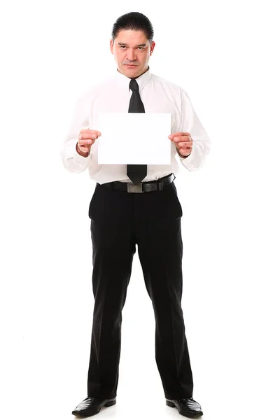 Hombre Mediana Edad Traje Posando Estudio Sobre Fondo Blanco —  Fotos de Stock