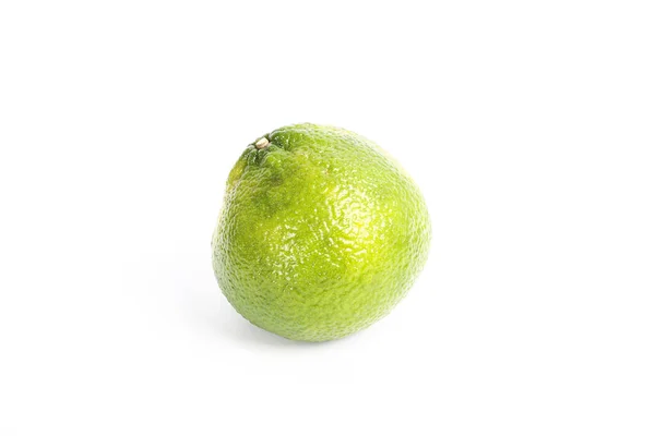 Lime Gyümölcs Egy Fehér Backgroun — Stock Fotó