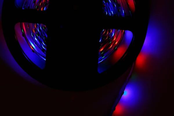 Светодиодные Огни Столе — стоковое фото