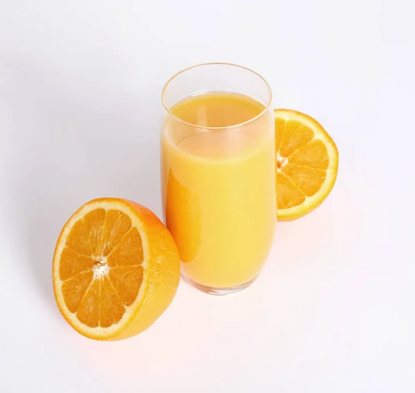 Orange Juice White Background — Stock Photo, Image