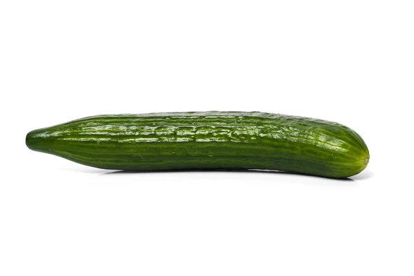 Green Cucumber White Background — Stock Photo, Image