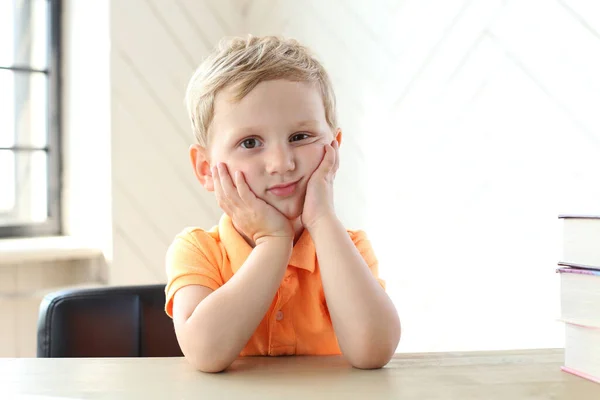 Child Young Cute Boy Home — Stock Photo, Image