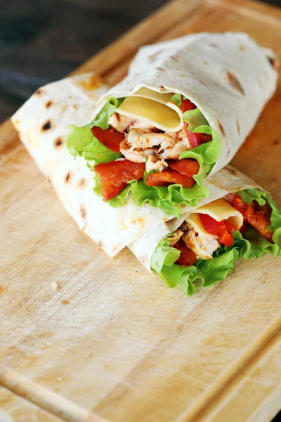 Two Delicious Tortillas Table — Stock Photo, Image