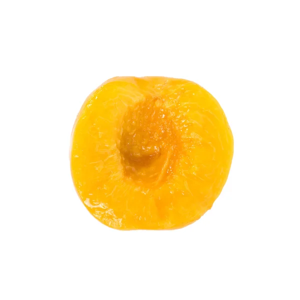 Marinated Peach White Background — Stock Photo, Image