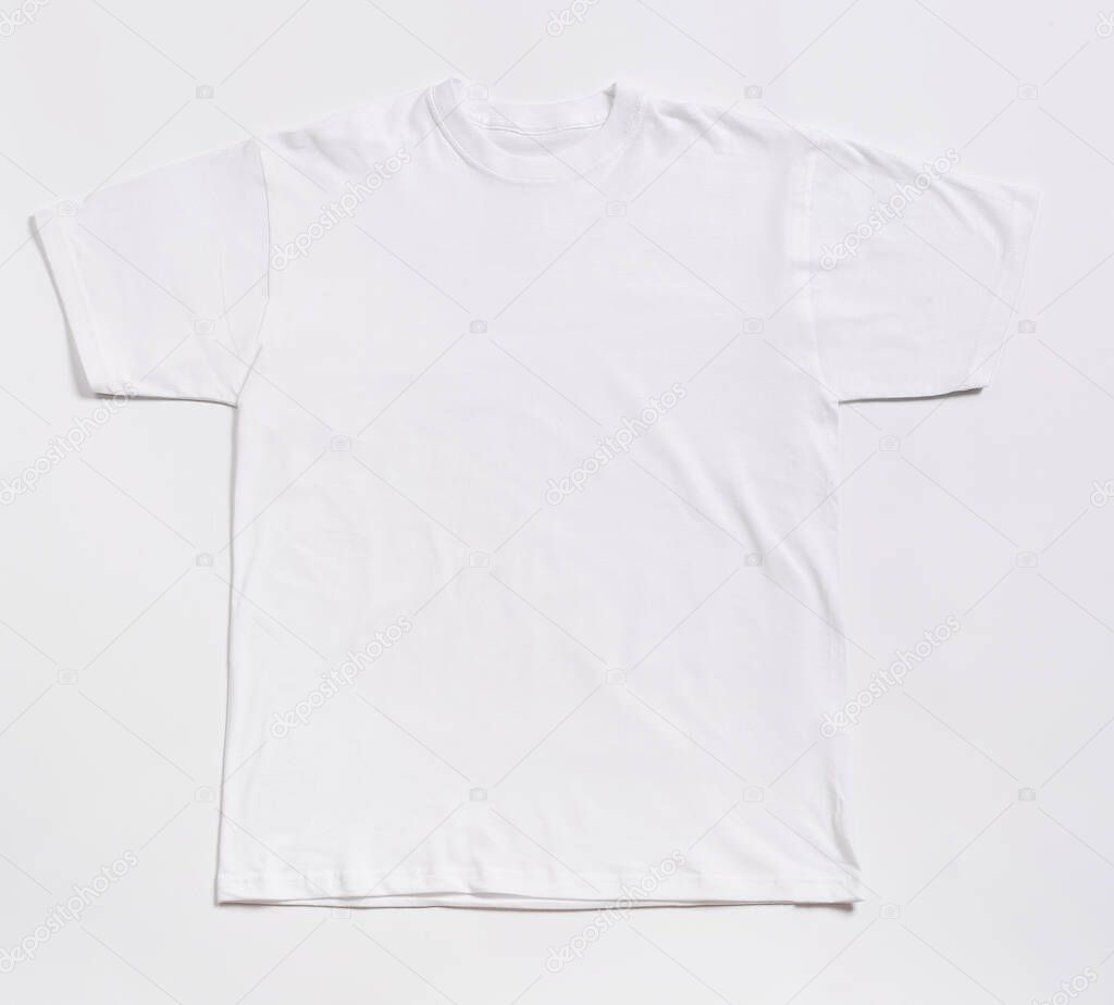 White shirt on a white background