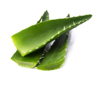 İlaçlar. Aloevera beyaz arka planda
