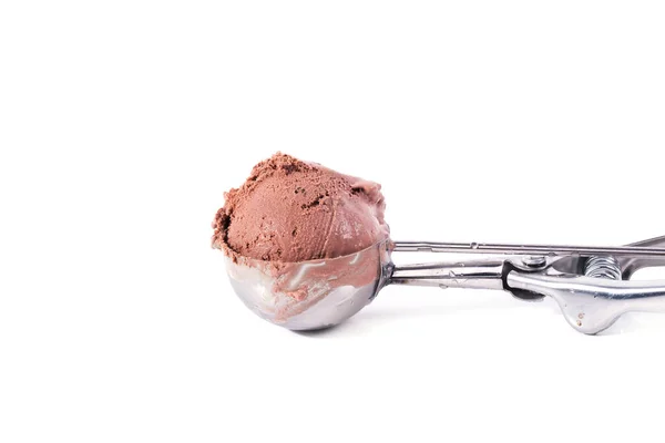 Chocolate Icecream White Background — Stock Photo, Image